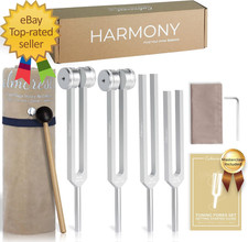 Tuning Forks for Healing Set with Rubber Mallet Chakra Sound Therapy Instruments