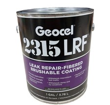 Geocel 2315 LRF Leak Repair-Fibered Brushable Coating, Clear, 1-Gallon