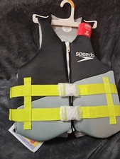 SPEEDO ADULT LIFE VEST - SIZE XS/S - BLACK LIME