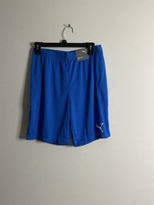 Puma Team Final 21 Men's Electric Blue Lemonade Dry Cell Regular Fit Knit Shorts