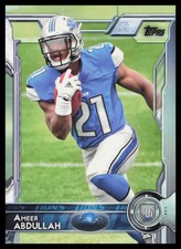2015 Topps #497 Ameer Abdullah Detroit Lions Football Card