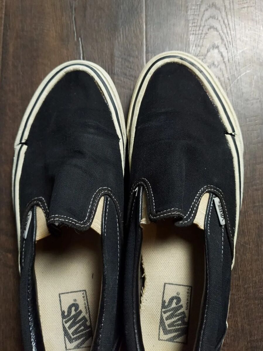 Vintage Vans Shoes Slip Ons Size 9 Made In USA 80s 90s Pre-owned | eBay Vintage Vans Shoes Slip Ons Size 9 Made In USA 80s 90s Pre-owned | eBay