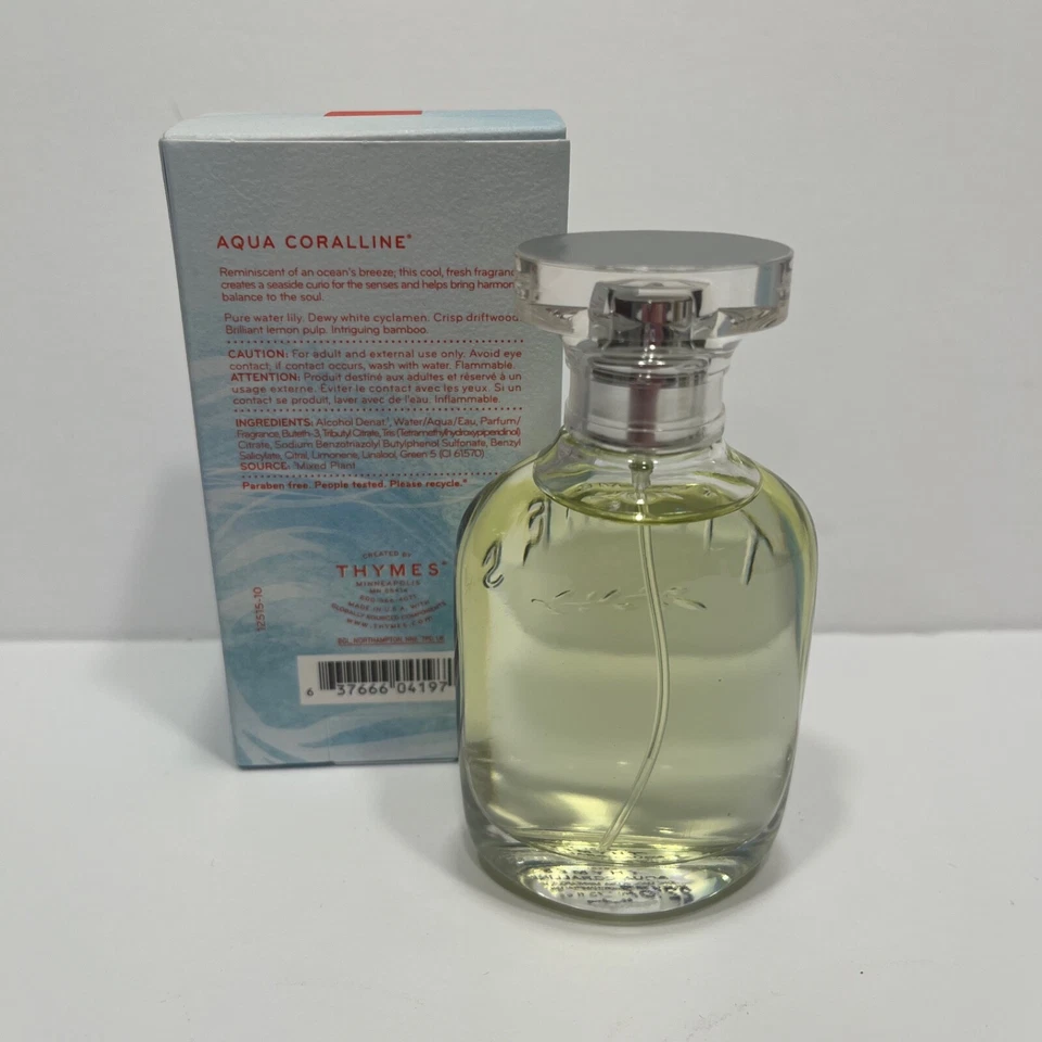 Женский одеколон Thymes Aqua Coralline 1,75 жидкой унции спрей флакон новый в коробке - Изображение 4 из 4