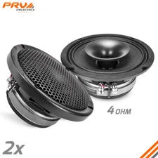 2x PRV 6.5" 2-Way Coaxial Full Range Speakers 760W 4 Ohm 6CX380-4 SLIM Pro Audio