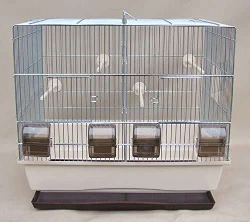 Bird Cage Beige 21 5/16x15 3/8x18 1/2in Budgie Vogelbauer Canaries Cage