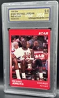 1990 Star Michael Jordan #NNO Red Ad Card USA 9 MINT Chicago Bulls