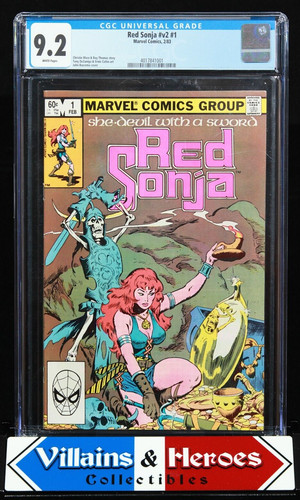 Red Sonja #1 (vol2) ~ CGC 9.2 ~ Roy Thomas str, John Buscema cvr ~ Marvel (1983)