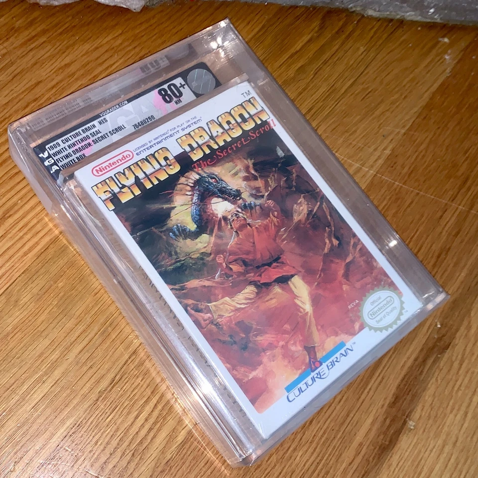 Brand New NES Flying Dragon 1989 Factory Sealed Game VGA 80+ Graded H-Seam - Image 4 of 4
