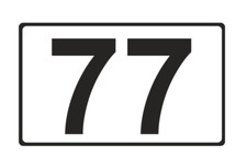 Mülltonne Hausnummer Startnummer  Zahlen Klebezahlen Aufkleber Farbe: Schwarz