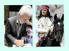 Gojko Mitic' persönlich gesammelt Foto 10x15 original Autogramm +Foto