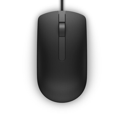 Dell MS116t1 (065K5F) Maus / USB schnurgebunden / 3 Tasten / schwarz / optisch