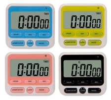 24hours Digital Kitchen Timer Upgraded 12hour Display Clock Big Digits Loud Alar