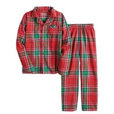 Jammies for Families Red Plaid Flannel 2 pc Pajama Set NWT Boys Size 4