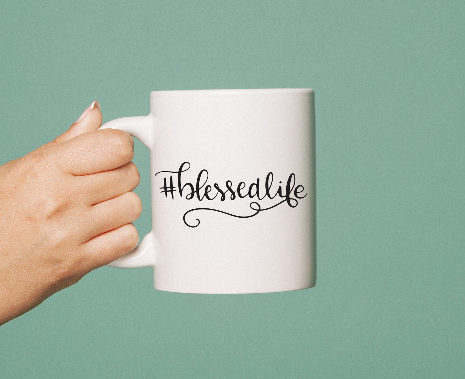 Blessed Life Coffee Cup Custom Coffee Mug Ceramic Coffee Cup White Coffee Mug