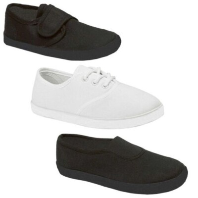 Unisex Kids Shoes Boys Girls Running Strap Pumps Trainers Size 5-1