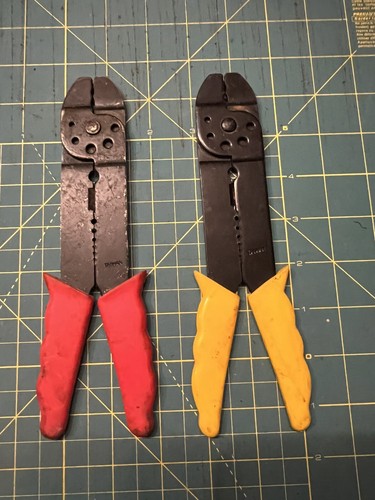 2 x Vintage ELECTRICIAN’S TOOL Wire Stripper Crimper Cutter - Picture 2 of 6