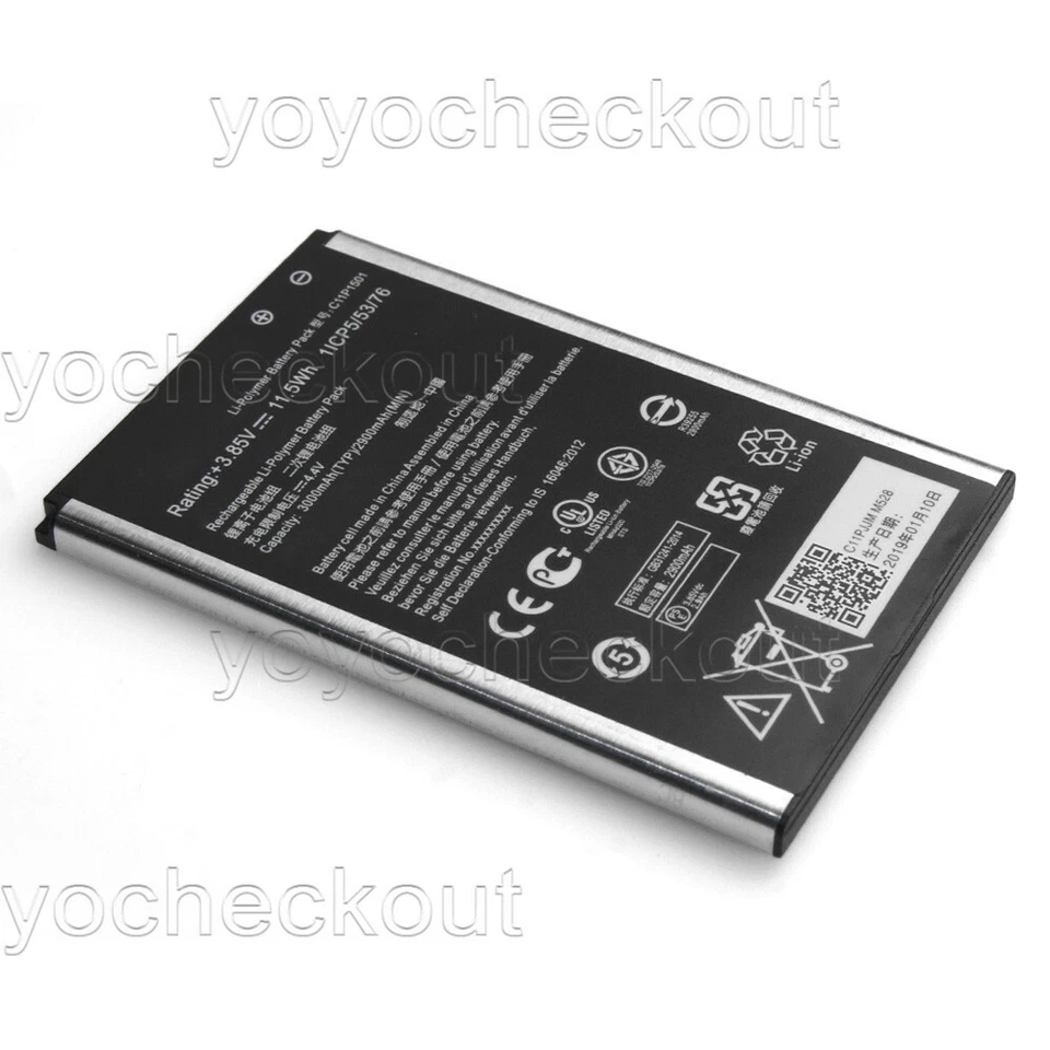 For ASUS ZenFone 2 Laser ZE550KL Z00TD Replacement Battery C11P1501 3000mAh - Image 2 of 4