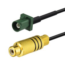 RCA Female Jack to Fakra "E" Plug pigtail cable RG174 30cm for 6002 Car TV1 WLAN