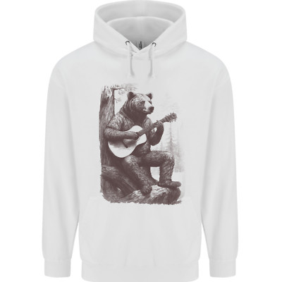 A Cool Bär Spielen der Akustische Gitarre Kinder Kapuzenpulli