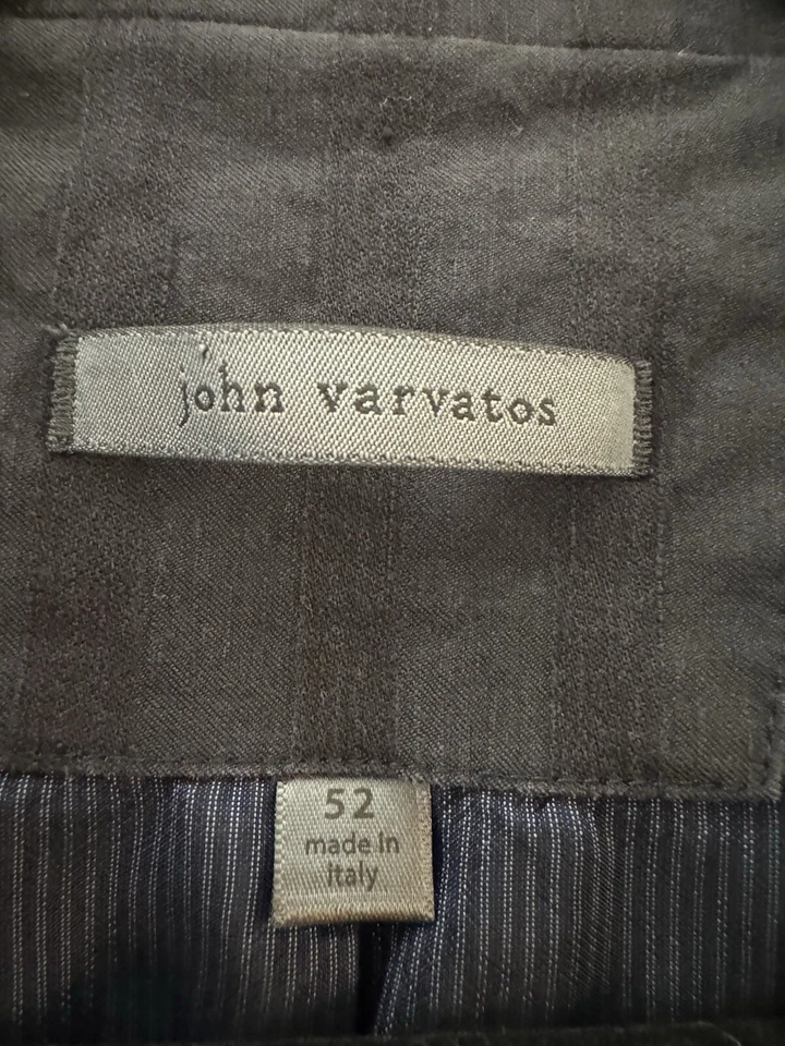 Abrigo Deportivo John Varvatos Rayas Lino-Algodón Calce Ajustado - Talla 52 (US 42R) Foto 4 de 4