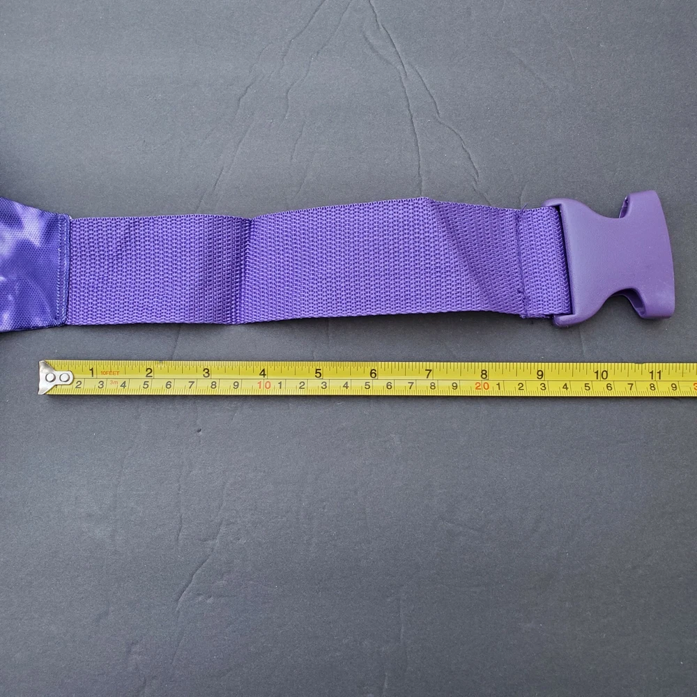 Pride Rainbow Tie Dye Fanny Pack Adjustable Unisex Belt Bag Purple