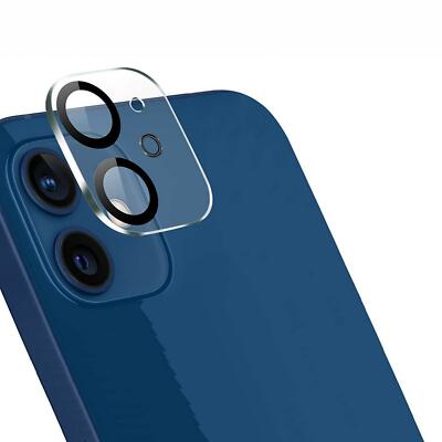 For iPHONE 12 - CAMERA LENS PROTECTOR TEMPERED GLASS 9H HARDNESS 3D CURVED EDGE