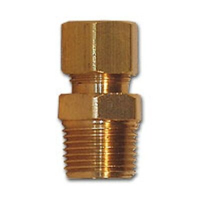 4pcs 1/2 x 1/4 inch compression Male Connector Brass Pipe Fitting NPT thread
