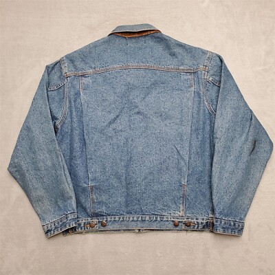 Vintage Britches Denim Jacket Men Small Blue Western Jean Trucker