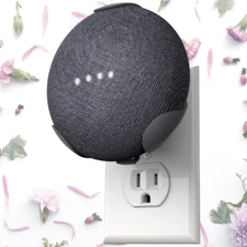 PowerClip Outlet Mount for Google Home/ Nest Mini 1st Generation (Charcoal) NEW