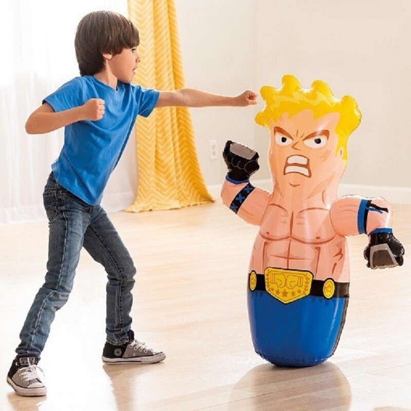INTEX Inflatable Punching Bag Animal 3D Bop Bag Beach Pool Tumbler Kids Toy  98cm