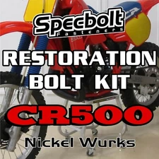 Specbolt Restoration Bolt Kit For Honda CR500 Fasteners Nickel Wurks CR 500