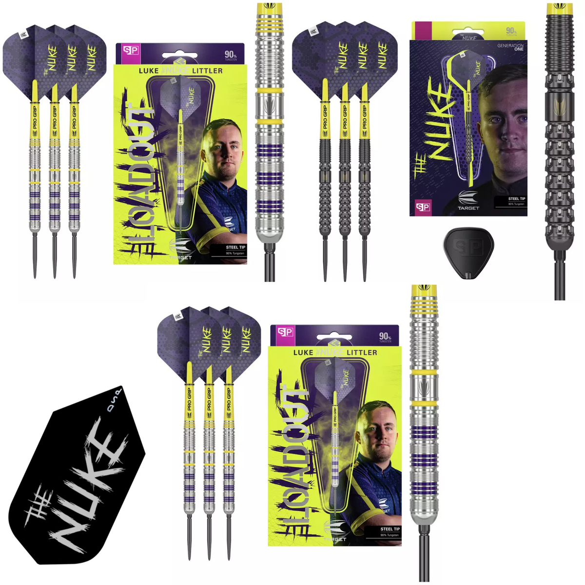 Target Darts Set Luke The Nuke Littler Gen 1 90% Tungston Steel