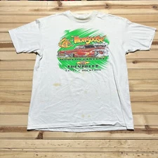 VINTAGE 1989 TOM MONGOOSE MCEWEN 1957 CHEVY NITRO FUNNY CAR T SHIRT SIZE XL