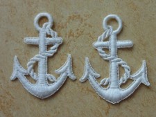 Mono Quick Nautical Anker Applikation – Bügelbild / Aufnäher, Ca. 4,5x5,6 Cm, Für Textilien