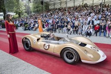 Cars 1964 mclaren m1 a race Desk Mat Stitched