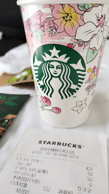 STARBUCKS JAPAN 2024 Sakura Hanami Cherry Blossom Cup Set Soy Milk