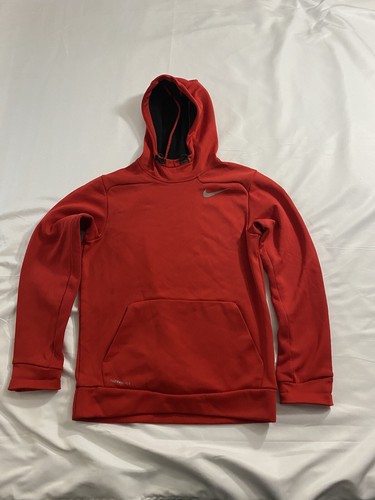 Men's Red Thermafit Nike Elite Hoodie 