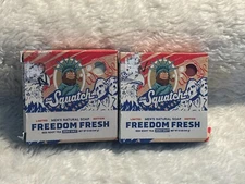 Lot of 2 Dr Squatch FREEDOM FRESH Limited Edition Men's Natural Soap Bars