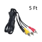 PwrON 3.5mm to 3 RCA AV A/V TV Video Cable For Panasonic Video Camera Camcorder