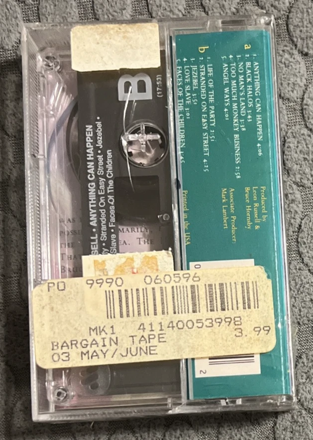 Anything Can Happen by Leon Russell (Cassette, Apr-1992, Virgin) Brand New Y - Image 2 of 2