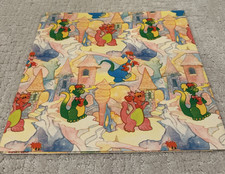 Vintage Dragon Tales Gift Wrap 1 Sheet Wrapping Paper