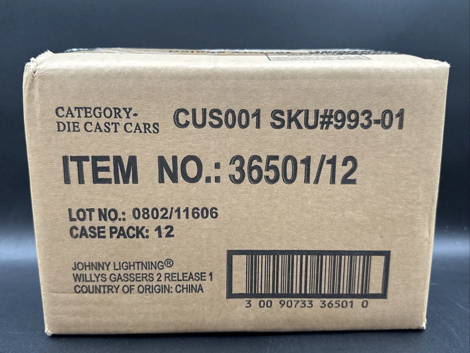 Johnny Lightning 2002 estuche sellado de fábrica x12 coches Willys Gassers R1 36501/12 Foto 3 de 4