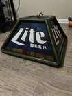 Vintage Miller Lite Beer Vintage Pool Table Game Room Bar Light