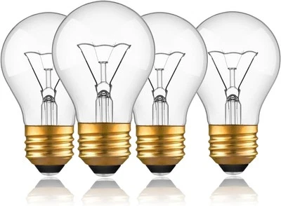 WOKHOK Appliance Light Bulb 40 Watt Oven Bulb, High Temp 300 °C Clear Glass