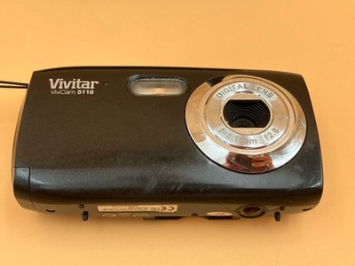 Vivitar Digital Camera ViviCam 5118 5.1MP Black Y2K W/SD 4 GB