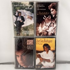 Lot of 4 Factory Sealed Jose Luis Rodriguez 1990's Esta Vez Cassette Bundle