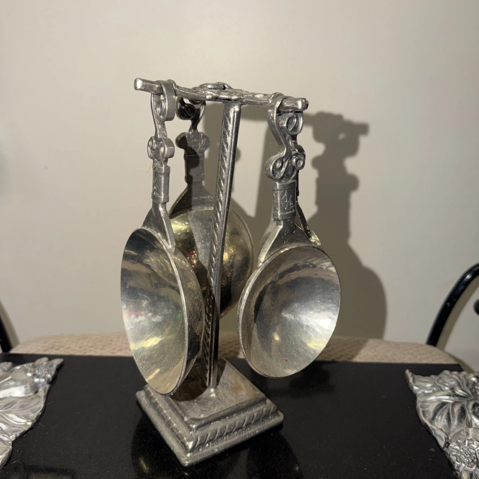 Crosby & Taylor Vineyard Measuring Cup Set &stand In PewterAbsolutely Beautiful!