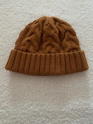 Seasalt Cornwell Damen Mütze Winter Wolle Strickmütze Goldfarben NEU