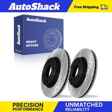 Front Drilled Slotted Brake Rotors for 2011-2019 Ford Fiesta 1.0L 1.6L