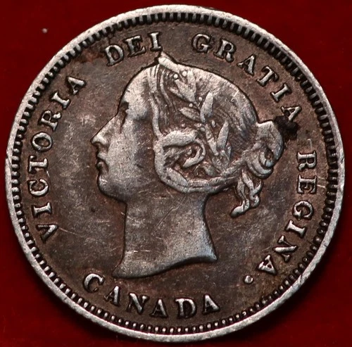 1890 Canada 5 Cents Silver — photo from the most recent tracked eBay sale